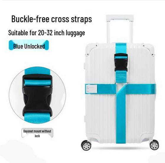Cross Strap Suitcase Stabilizer: Secure Adjustable Travel Luggage Reinforcement
