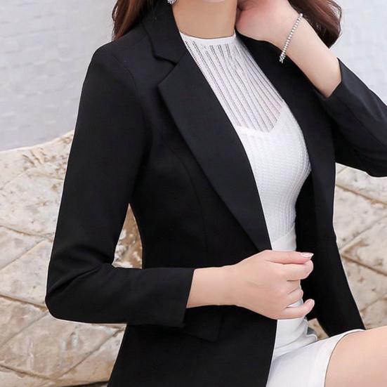 Dámský kabátek Jemné prošívání Oblékání Temperament Slim Fit Kabát s límečkem na denní nošení
