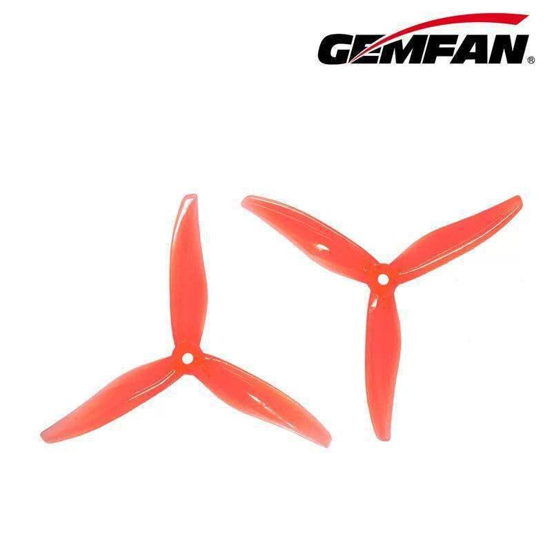 GEMFAN 377 Competition Propeller for FPV Drones, Max Speed 551, Translucent & Semi-Translucent Purple