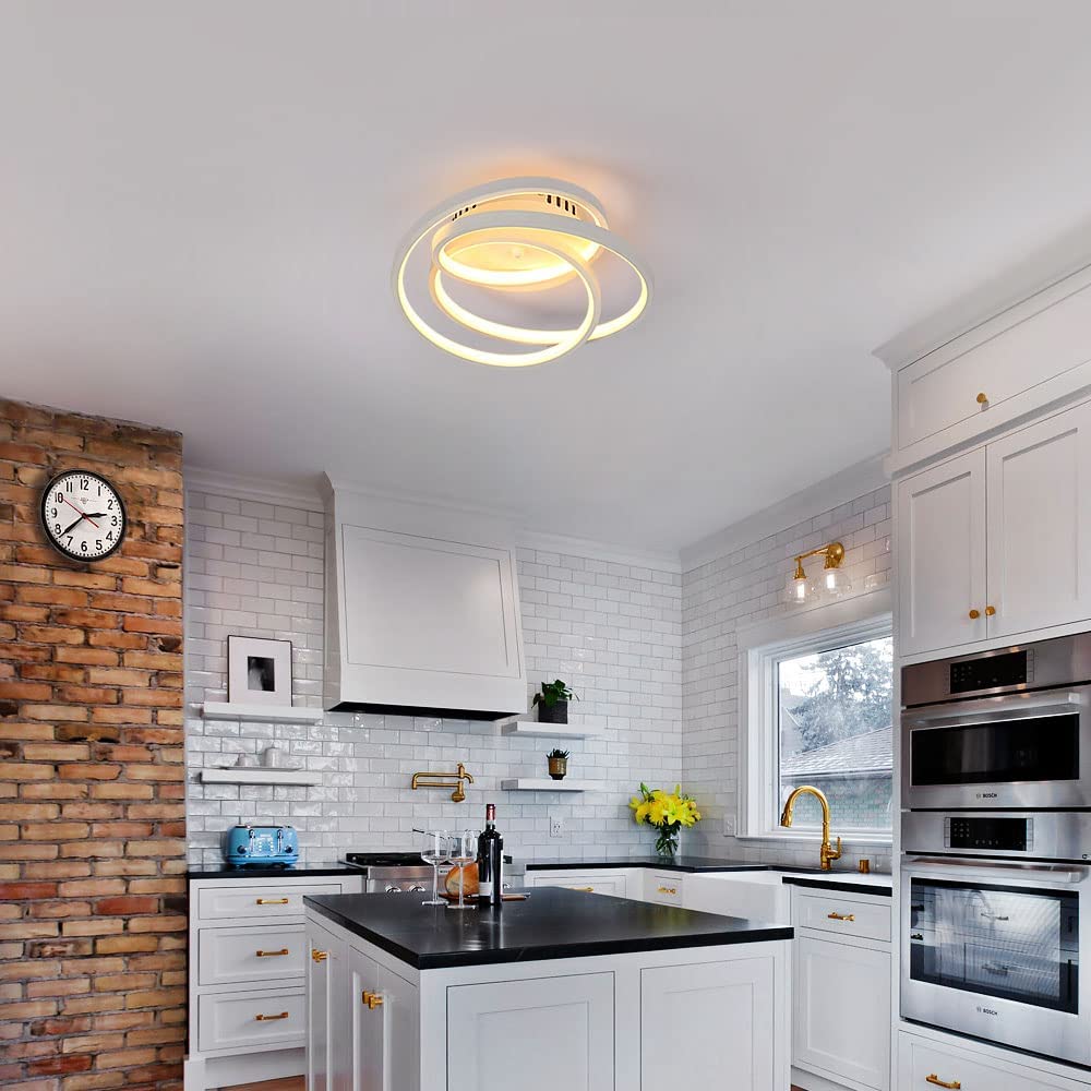 Modern Led White Circular Ceiling Light Home Decoration Bedroom