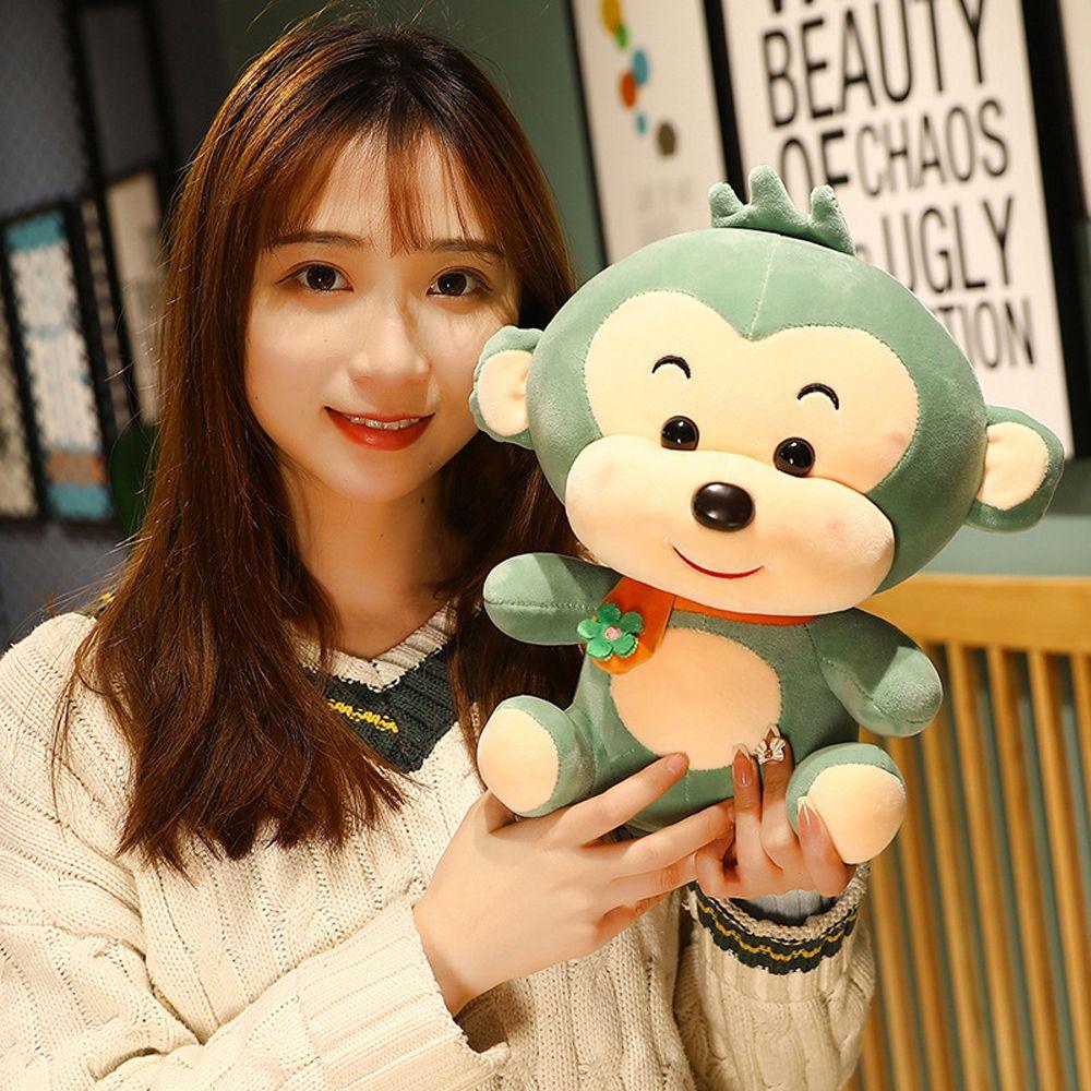 Animals Accompany Toy Sofa Cushion Stuffed Toy Scarf Monkey Plush Toy Monkey Plush Toy Plush Doll