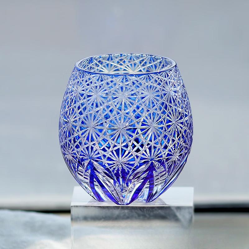 Japanese Edo Kiriko Crystal Glass Whiskey & Wine Cup