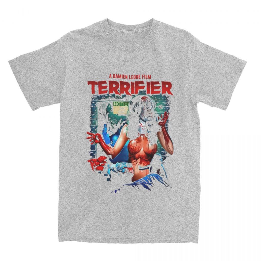 Retro Terrifier Film T-Shirt Summer Art The Clown Terrifier 3 Vintage T-Shirts Cotton Hipster Tshirt for Male Loose Clothing