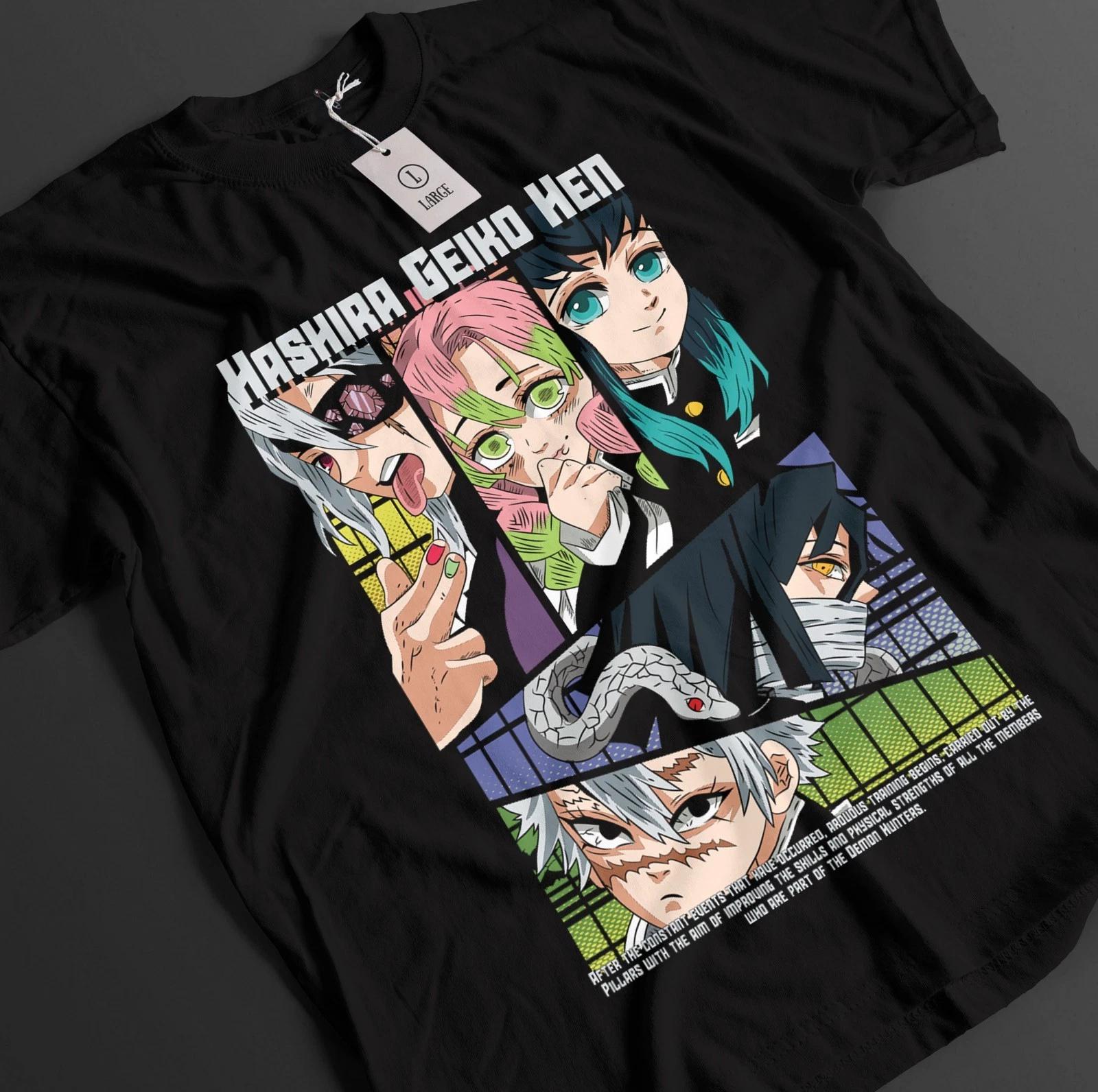 Demon Slayer Shirt Mitsuri Tshirt Muichiro Top Sanemi Obanai T-Shirt Tengen Tee S