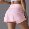 Auroth Women Sports Short Skirts With Porkets Elastic Push Up Yoga Sports Skirts Black Summer Girl Skirts