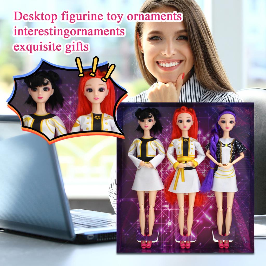 3 Stück Gelenkpuppen, mit realistischen Charakterdesigns, machen ein entzückendes Überraschungsgeschenk für Kinder und Freunde.