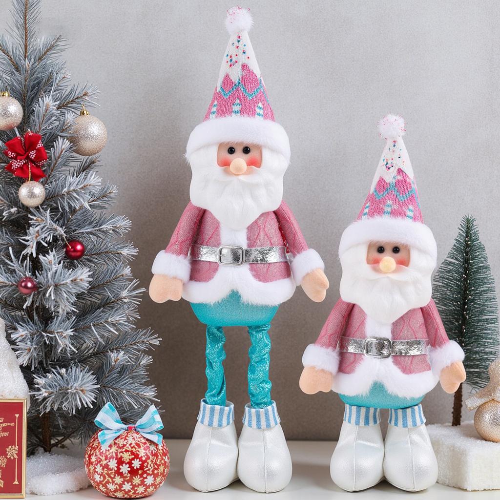 Christmas Decorations, Retractable Christmas Doll, And Snowman, Window Display.