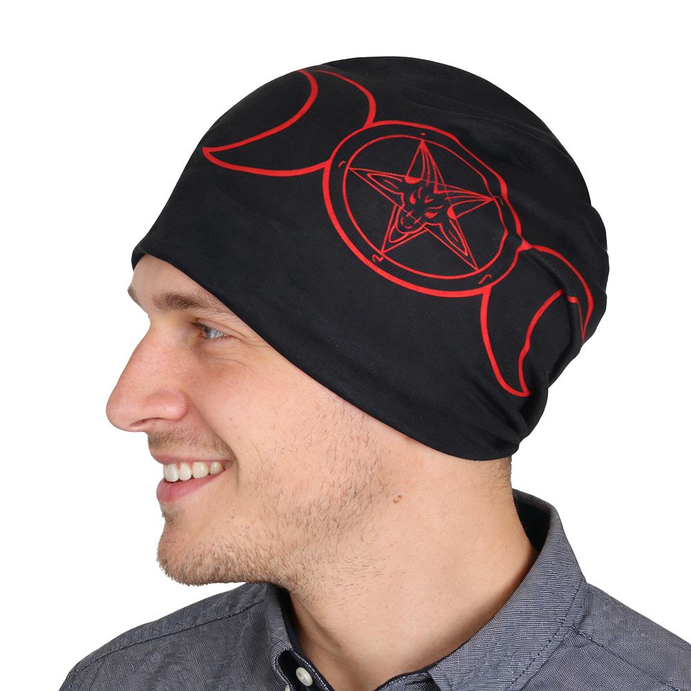 Spring and Autumn Fashion Unisexs Hat Outdoor Sports Hoodie Double layer Elastic Knitted Hat Street Dance Headscarf Hat
