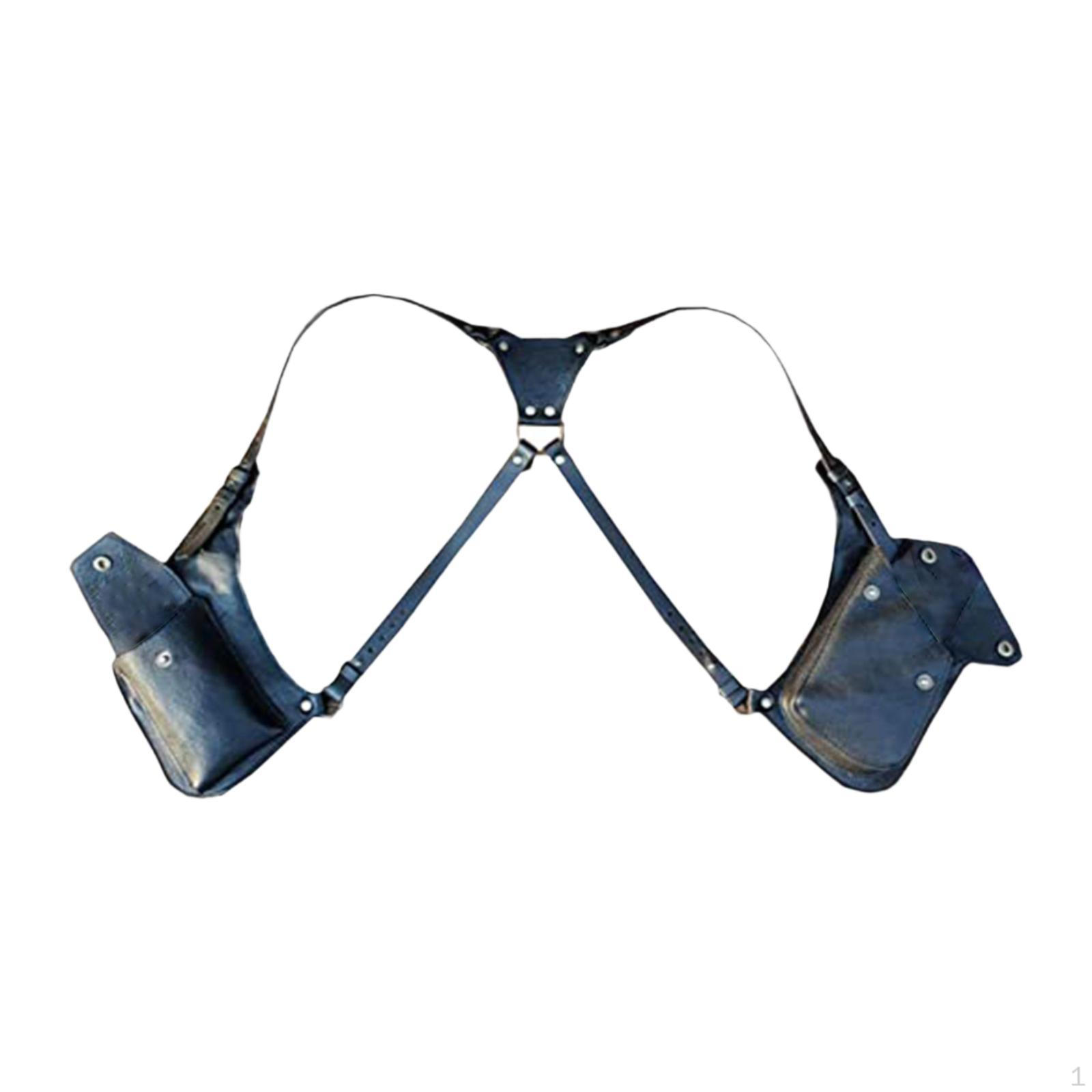 

Сумка через плечо с двумя карманами для путешествий и костюмированной вечеринки чёрный