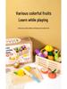 Wooden Fruit Cutting Playset: Hands-on Educational Kitchen Toy for Early Learning