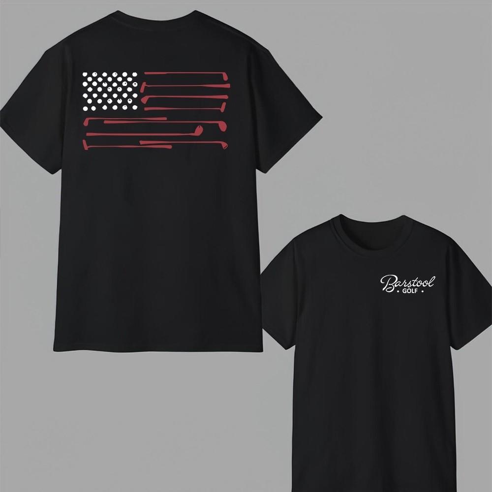 

Barstool Golf Flag Men S-3XL 100% Cotton Short Sleeve T-Shirt Custom Color 4XL