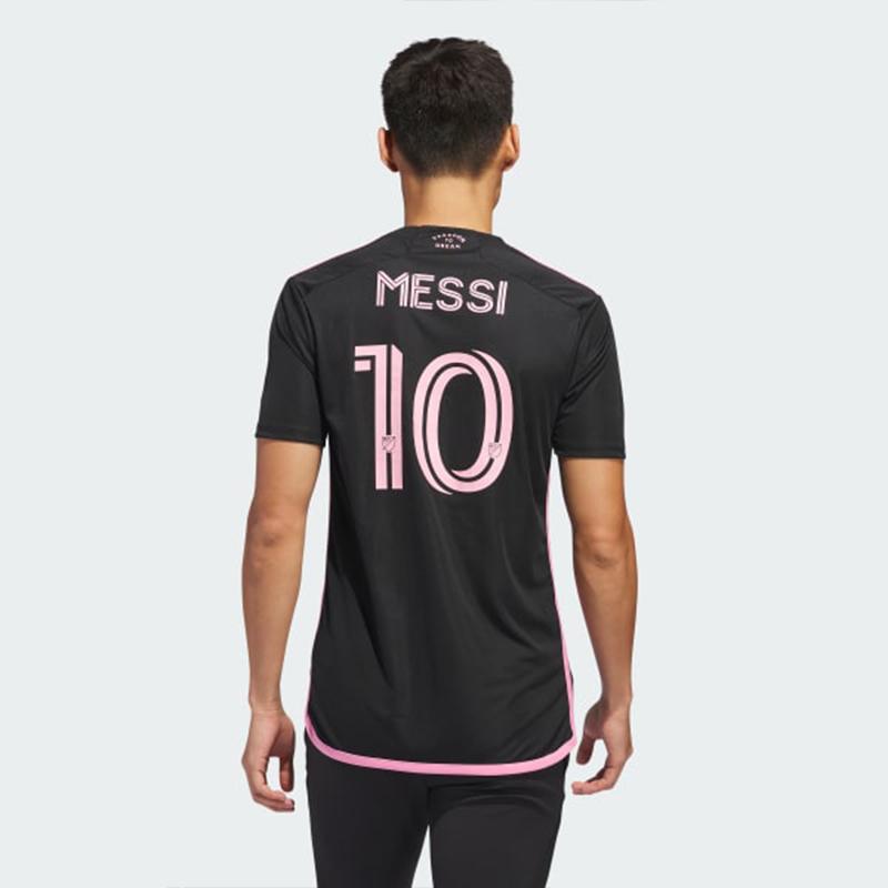 Adidas Inter Miami CF Lionel Messi 22/23 Away Replica Player Jersey Black Men Streetwear JE9704