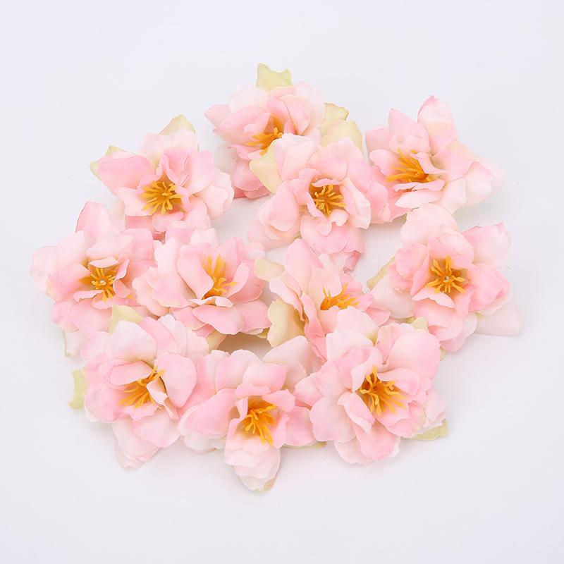 10/20Pcs 5cm Artificial Flowers Heads Wedding Party Decoration Home Room Decor DIY Wreath Scrapbook Gift Box Craft Fake Flowers