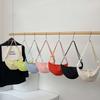 Solid Color Hobo Crossbody Bag Handbag Canvas Dumpling Bag Casual Single Shoulder Bags  Daily
