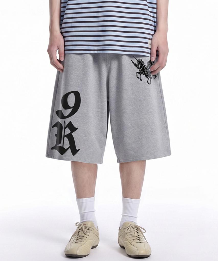 GRAVER [Unisex] Horse 9R Bermuda Shorts_3Color