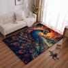 Colorful Peacock Carpet with Artistic Design for Living Room Decor Suitable for Use As an Anti-slip for Living Room Bedroom Sofas