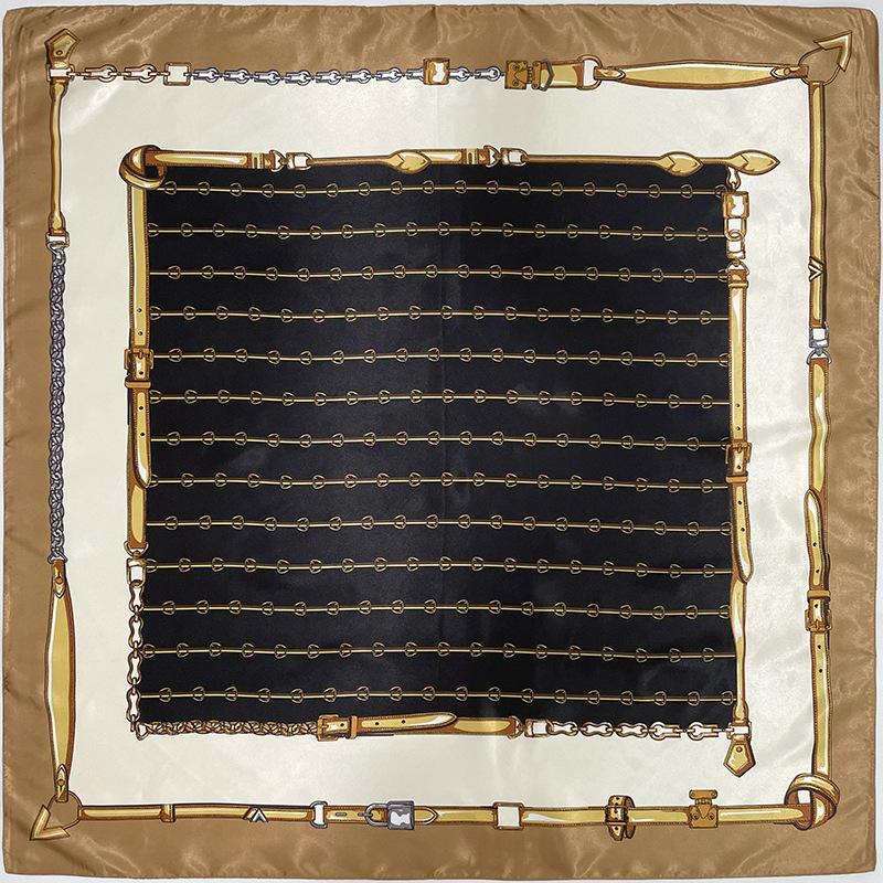 Hochwertige, luxuriöse Seidenschals, Stirnband, Schals, Halstuch für Damen, Ketten-Seidenschal, dekorativer Schal für Damen