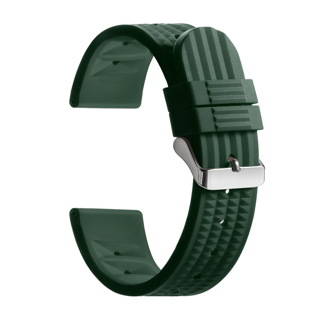20mm 22mm Hot Sell Silicone Watch Strap Rubber Universal Watchband Wristwatch Band for Smartwatch Other Watches Bracelet for Men