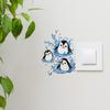 Cartoon Cute Little Penguin Stickers for The Bedroom and Living Room Switches To Beautify The Home Background Wall
