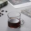 50/75/100Ml Wooden Handle Glass Espresso Measuring Cup Double/Single Mouth Milk Latte Jug Coffee Supplies Kitchen Mug Drinkware