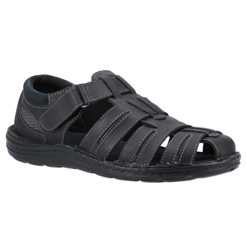 Sandali Fisherman in Pelle da Uomo Hush Puppies Albert cm nero