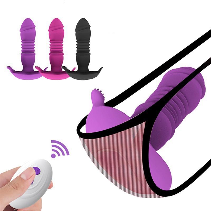 Dildo Vibrátor Big Butt Plug Análny vibrátor Diaľkové ovládanie Mužský masážny prístroj na prostatu Anus Sexuálna hračka pre mužov Gay