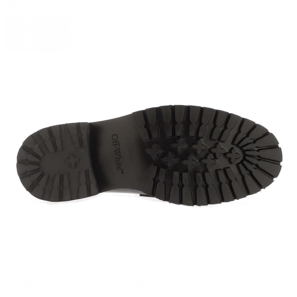 Off White Damskie Mokasyny Bojowe Skórzane