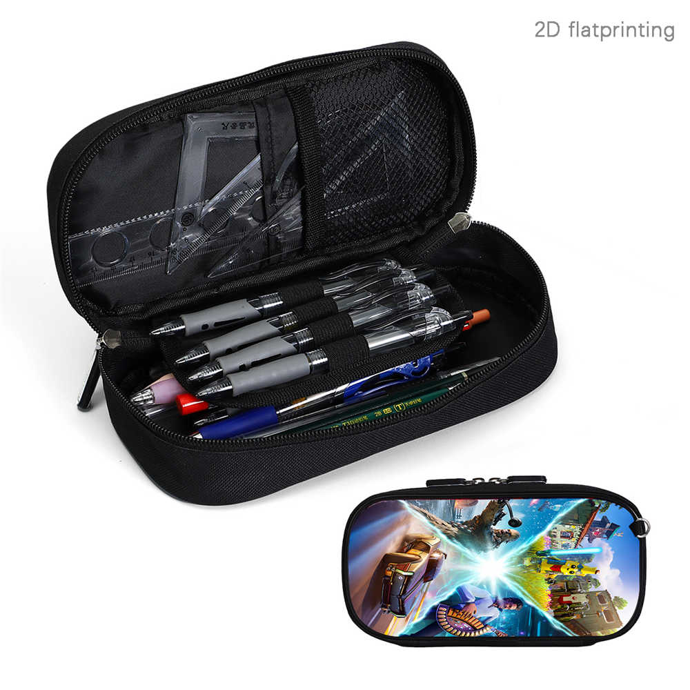 Fortnite Cartoon Lightweight Multi-Function Pencil Pouch, Unisex Kids Aged 6-14 Light Portable Student Stationery Storage Case
