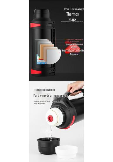 Stainless Steel Insulated Travel Thermos Large Capacity Water Bottle