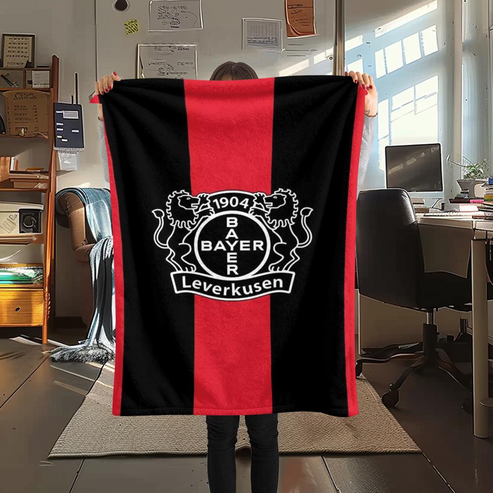1pc Bayer 04 Leverkusen Print Flannel Blanket, High quality Comfortable for All Seasons, Home Decor, Warmth and Comfort, Perfect for Christmas Gifts14