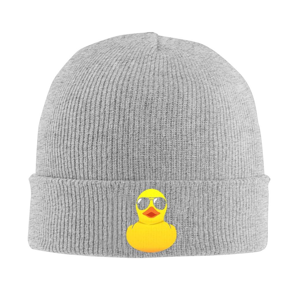 Cool Rubber Duck Warm Knitted Cap Hip Hop Bonnet Hat Autumn Winter Outdoor Beanies Hats for Unisex Adult