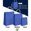 qiqee 24PCS Medium Gift Bag with Handles Bulk 11"x5"x8" Gift Bags Purple Blue Bags Multiple Uses (Medium Size)
