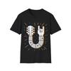 Funny Guitar Graphic Tee, Music Fan Unisex T-Shirt, Finger Horns Design