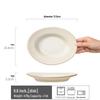 Nieregularny ceramiczny talerz obiadowy w stylu nordyckim
