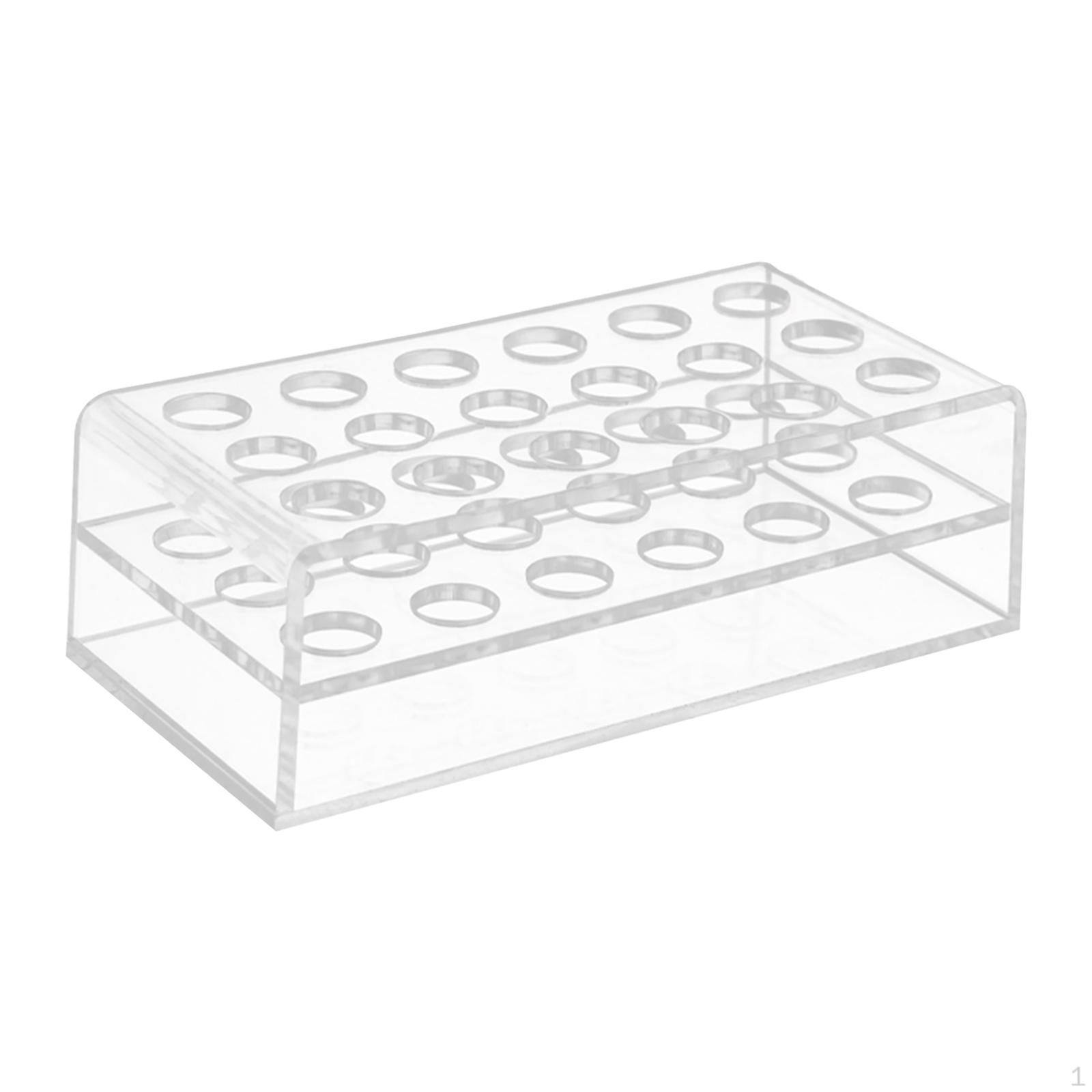 Acrylic Brush Display Pen Holder School Organiser for 18 Holes