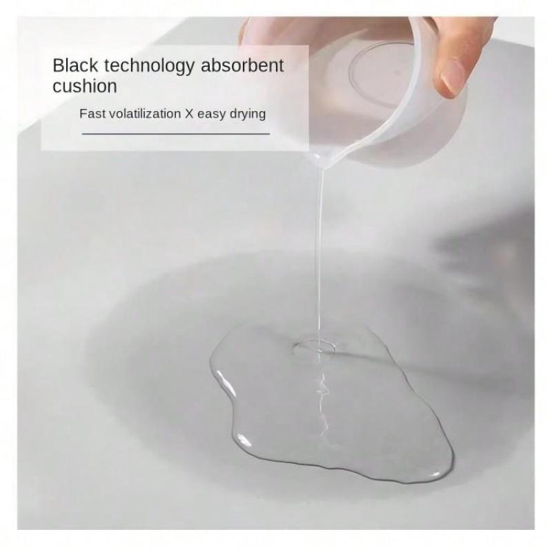 Kieselgur Fußmatte, rutschfeste Badematte, saugfähige weiche Matte für Badezimmer, schnell trocknende Fußmatte, Badezimmerteppich