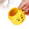 Ceramic Cup Yellow Cartoon Water Cup 300ml Coffee Milk Tea Mug Gift for Home Office