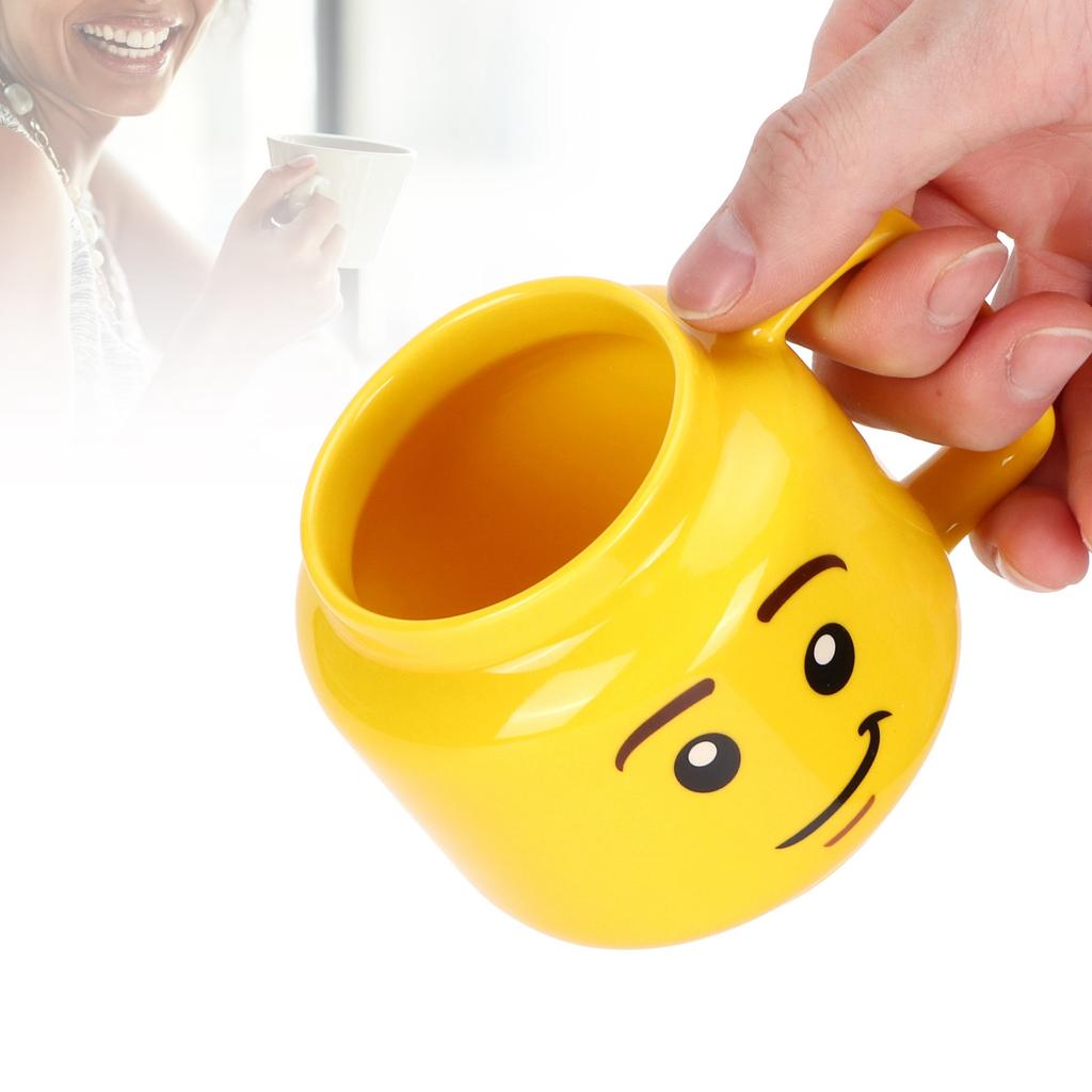 Ceramic Cup Yellow Cartoon Water Cup 300ml Coffee Milk Tea Mug Gift for Home Office