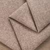 All-Polyester Solid Color Linen-Like Sofa Fabric with Soft Bag Process - Composite Flocking Fine Linen Canvas