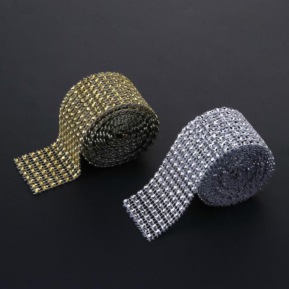 Diamond Mesh Wrap Ribbon Roll Cake Rhinestone Party Wedding Favor_Decor+,Deko Diamond Mesh Wrap Ribbon Roll Cake Rhinestone Party Wedding Favor_Decor+,Deko