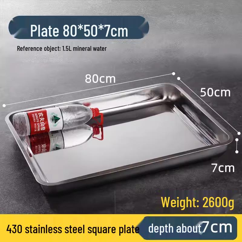 Multipurpose Stainless Steel Rectangular Tray
