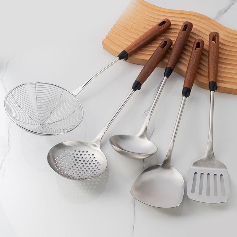Lijia 5-Piece Thickened 304 Stainless Steel Kitchen Utensil Set