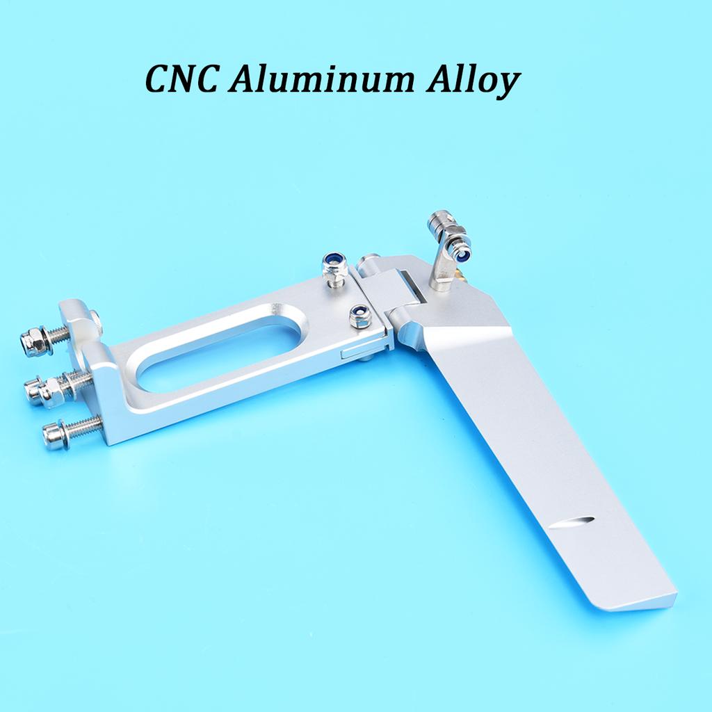 Aluminum 108x130mm Rudder with Water Pickup Suitable for Rc Boat Length 80-100cm Good Quality