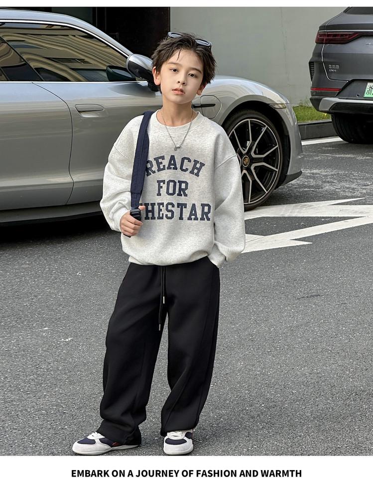 2025 Autumn Boys' Korean Style Casual Pants: Loose Sweatpants for Kids