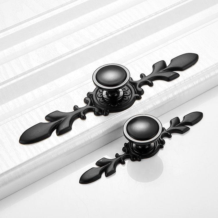 Black Handle American Style Modern Pull Antique Handles and Knobs Drawer Furniture Kitchen Cabinet