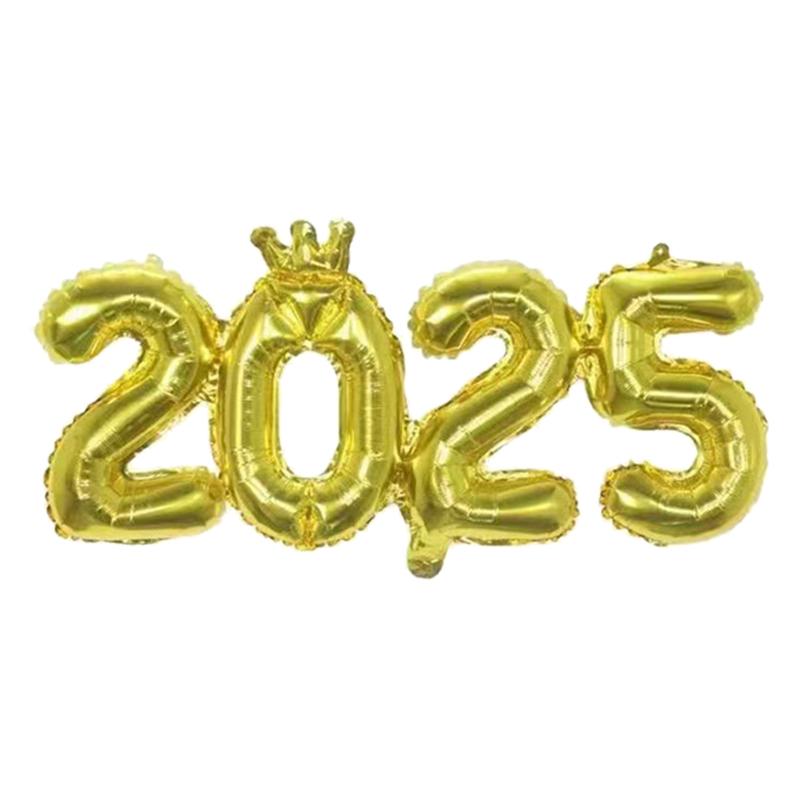 New Year 2025 Number Foil Balloons DIY Home Party Supplies Happy New Year Christmas Party Decorations Balloon New Year Decor