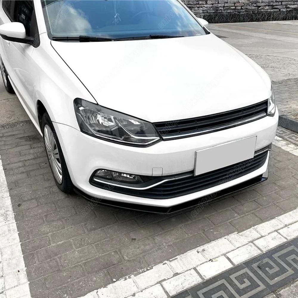 For Volkswagen VW Polo 6R 6C 2009 2010 2011 2012 2013 2014 2015 2016 2017 Front Bumper Lip Splitter Exterior Accessories BodyKit