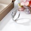 18K Gold-plated Luxury Cubic Zirconia Stainless Steel Rings with No Gloss High-quality Cast Women's Fashion Jewelry