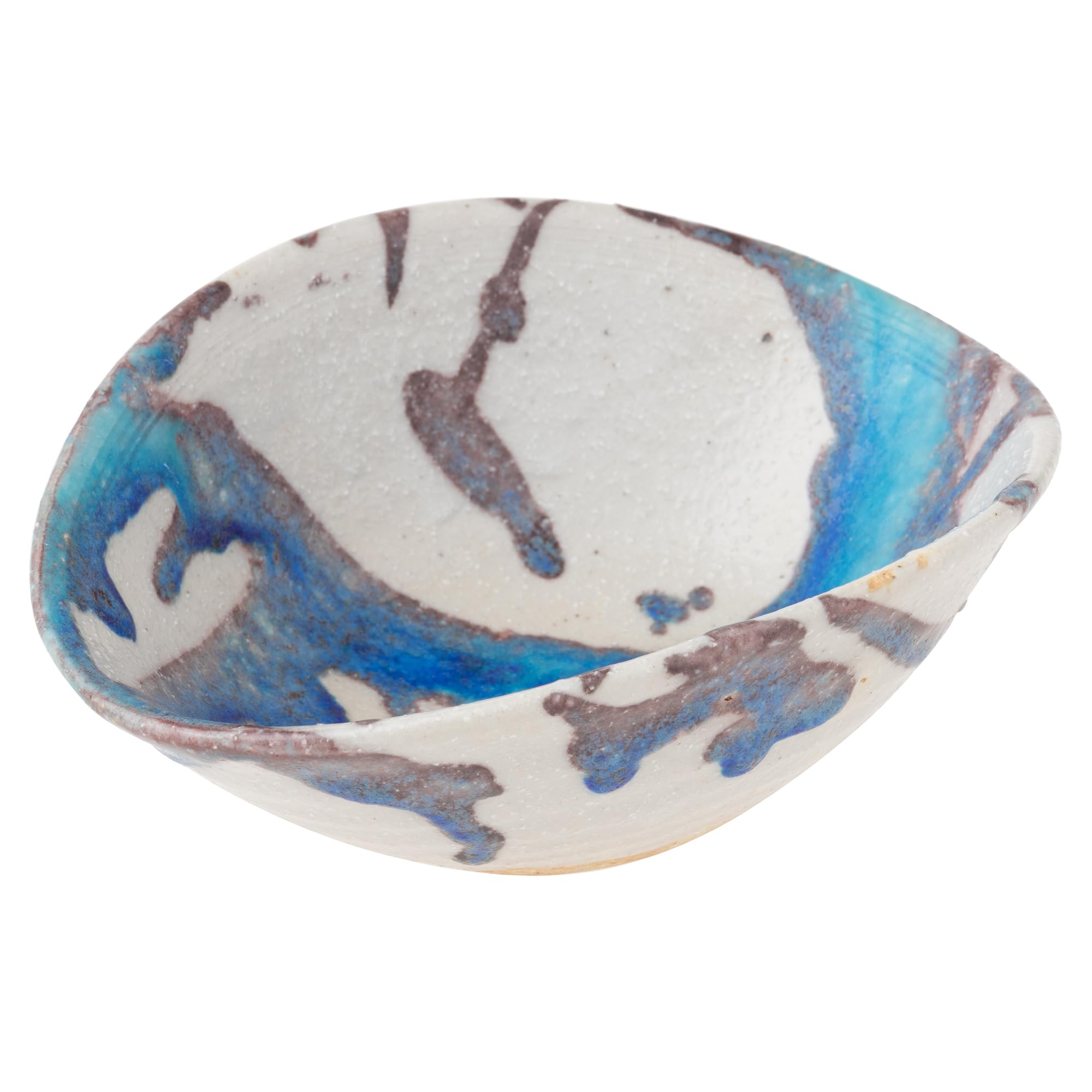 Marui Seito Shigaraki Ware Hechimon Small Diameter Glacier Bowl, Bowl, 14cm, Blue, MR-3-4229