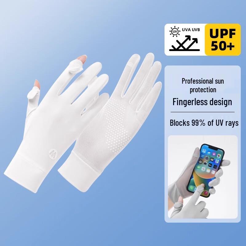 Suling Dámské rukavice z ledového hedvábí UPF50+ Ochrana proti slunci Dotykové